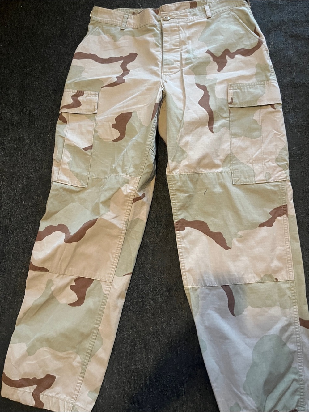 Men's Desert Camo Cargo Pants - Sand/Beige Camo